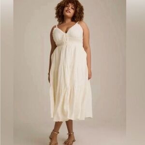 Torrid Festi White Tiered Maxi Dress